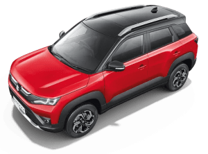 All New Brezza 2022 sizzling red-black roof PNG