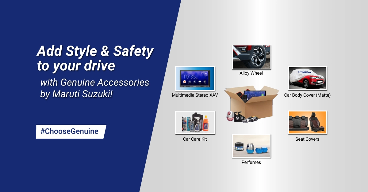 Maruti Suzuki Genuine Accessories at Shivam Autozone in Mumbai, Thane and Palghar