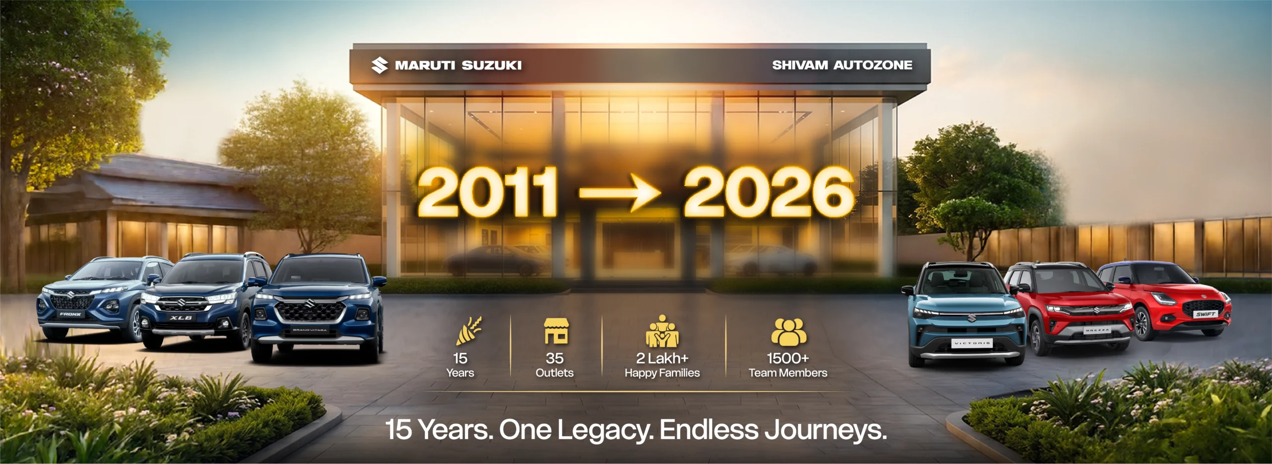 15 years on, the journey shivam autozone banner